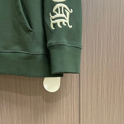 CHROME HEARTS 26S HALF-ZIP LONG-SLEEVE SWEATSHIRT 050