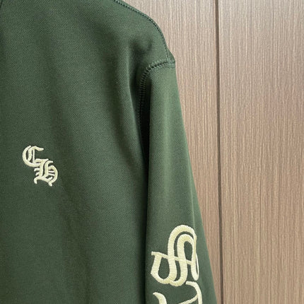 CHROME HEARTS 26S HALF-ZIP LONG-SLEEVE SWEATSHIRT 050