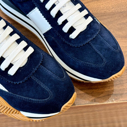 TOM FORD SNEAKERS IN NAVY BLUE SUEDE 432169