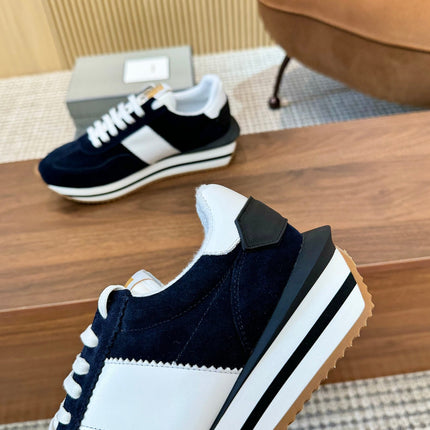 TOM FORD SNEAKERS IN NAVY BLUE SUEDE 432169