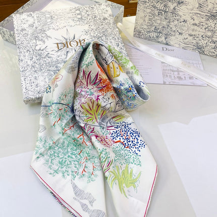 DIOR 26S SCARF 90CM IN SILK 318394