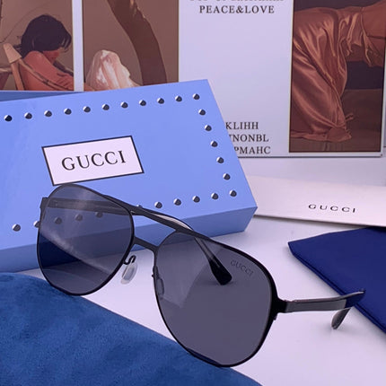 GUCCI 26S AVIATOR FRAME IN METAL 422538