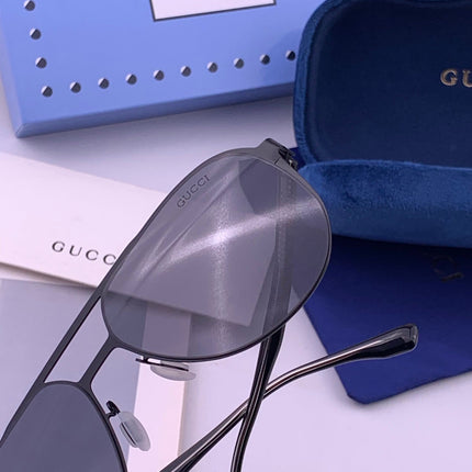 GUCCI 26S AVIATOR FRAME IN METAL 422538