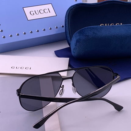 GUCCI 26S AVIATOR FRAME IN METAL 422538