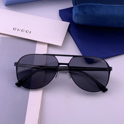 GUCCI 26S AVIATOR FRAME IN METAL 422538