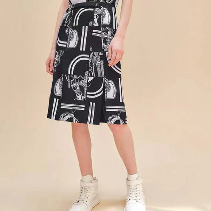 HERMES 25S SLIT MIDI SKIRT 337