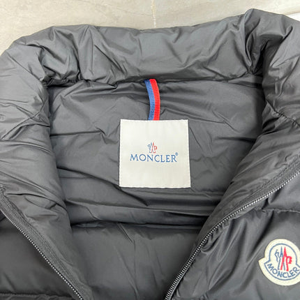 MONCLER SLEEVELESS DOWN VEST IN BLACK