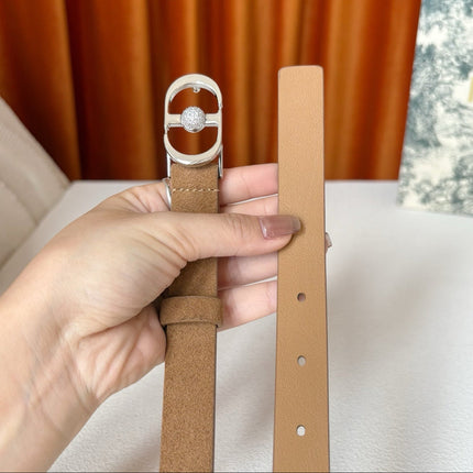 DIOR 26S BELT 20 MM IN CAMEL BROWN SUEDE 661465