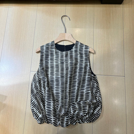 MAXMARA 26S SLEEVELESS BUBBLE-HEM TOP 278