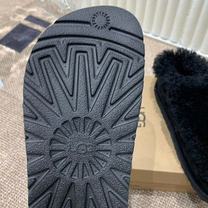 TASMAN MAXI CURLY IN BLACK SUEDE AND SHEARLING