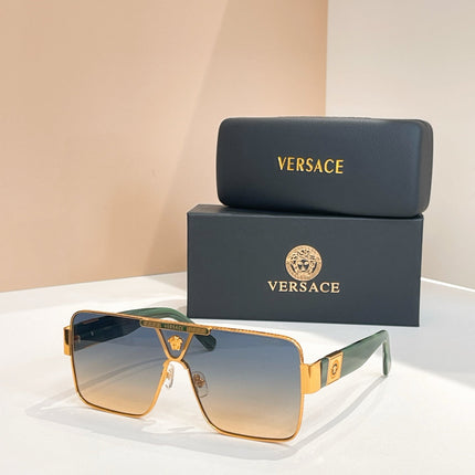 MEDUSA HARDWARE SQUARE FRAME SUNGLASSES VE6739 IN METAL AND ACETATE