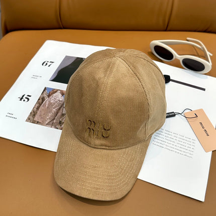 MIUMIU VELVET BASEBALL CAP STYLE 61
