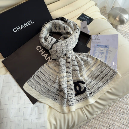 CHANEL 26S SCARF 190 IN CASHMERE 509293