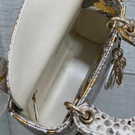 MINI 17 LADY BAG IN COLORFUL SNAKESKIN PATTERN LAMBSKIN 225983