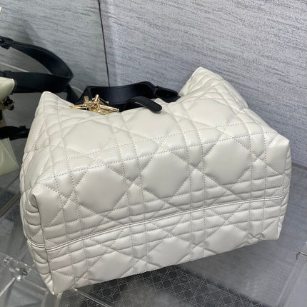ALWAYS MINI 28 BAG IN WHITE MIX BLACK MACROCANNAGE CALFSKIN