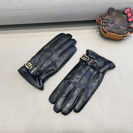 TOUCHSCREEN GLOVES IN BLACK LAMBSKIN 454568