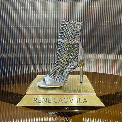 GALAXIA METALLIC ANTHRACITE SANDAL 95 MM SILVER