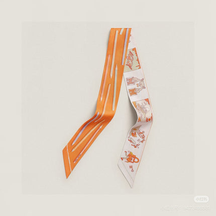 HERMES 26S TWILLY SCARF 86 IN SILK 500139