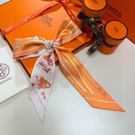 HERMES 26S TWILLY SCARF 86 IN SILK 500139