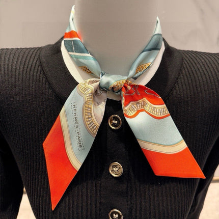 HERMES 26S TWILLY SCARF 86 IN SILK 496195