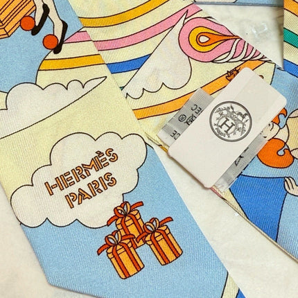 HERMES 26S TWILLY SCARF 86 IN SILK 496168