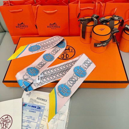 HERMES 26S TWILLY SCARF 86 IN SILK 498650