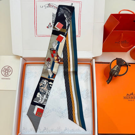 HERMES 26S TWILLY SCARF 86 IN SILK 492616