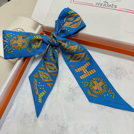 HERMES 26S TWILLY SCARF 86 IN SILK 492634