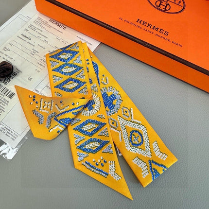 HERMES 26S TWILLY SCARF 86 IN SILK 492635