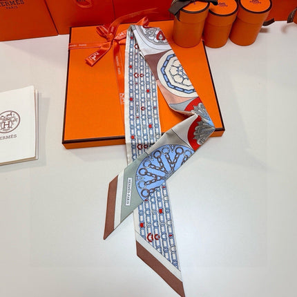 HERMES 26S TWILLY SCARF 86 IN SILK 492642