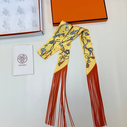 HERMES 26S TWILLY SCARF 86 IN SILK 492609
