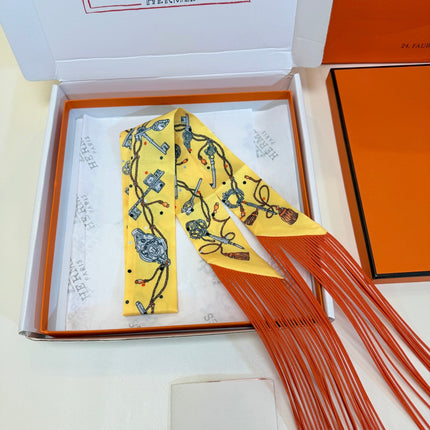 HERMES 26S TWILLY SCARF 86 IN SILK 492609