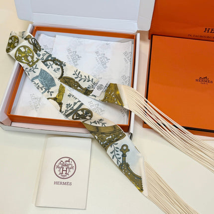 HERMES 26S TWILLY SCARF 86 IN SILK 498689