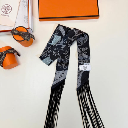 HERMES 26S TWILLY SCARF 86 IN SILK 498690