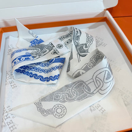 HERMES 26S TWILLY SCARF 86 IN SILK 492627