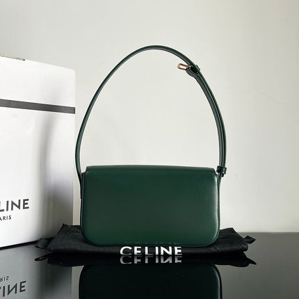 TRIOMPHE 20 DARK GREEN CALFSKIN