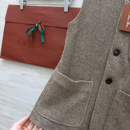 LORO PIANA 26S KNIT VEST JACKET 660