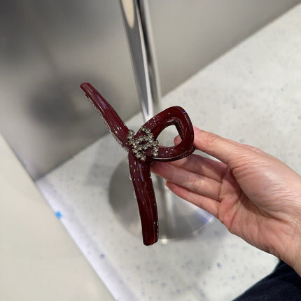 CHANEL 26S HAIR CLIP IN RED ACETATE 512102