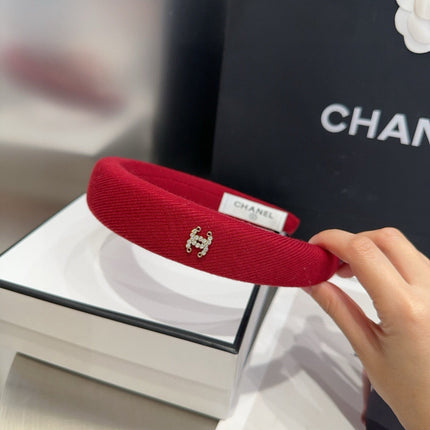 CHANEL 26S HEADBAND IN RED PADDED 503085