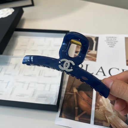 CHANEL 26S HAIR CLIP IN BLUE ACETATE 512116