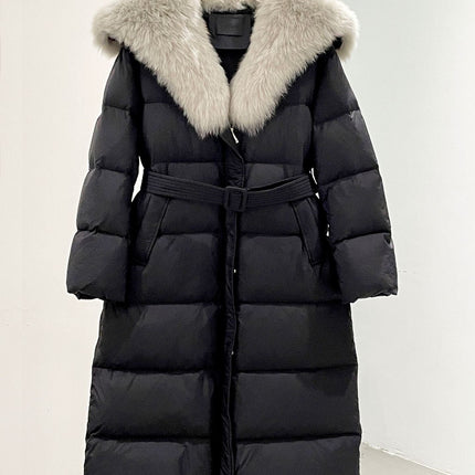 MAX MARA 25S FOX FUR COLLAR DOWN JACKET 180