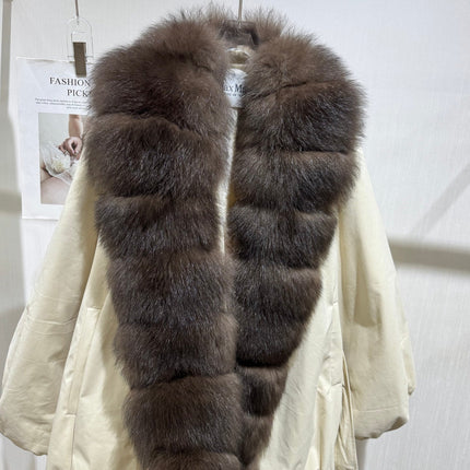 MAXMARA 26S FUR-TRIMMED BELTED JACKET 330