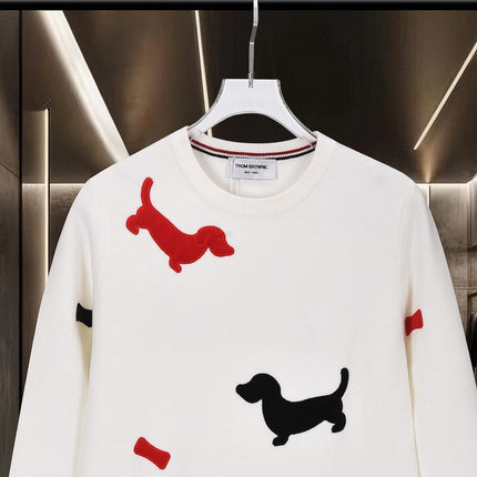 THOM 26S ROUND-NECK KNIT SWEATER 325