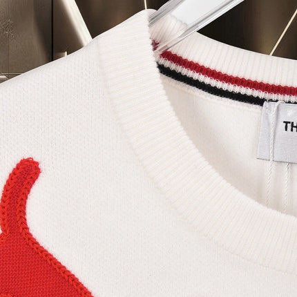 THOM 26S ROUND-NECK KNIT SWEATER 325