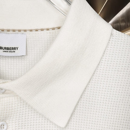 BURBERRY 26S LONG-SLEEVE KNIT POLO 554