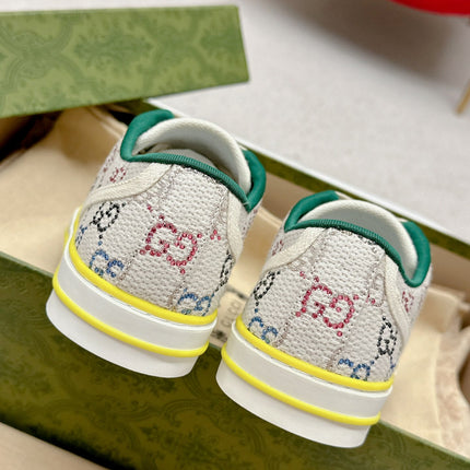 GUCCI 26S LOW TOP SNEAKERS IN MULTICOLOR CANVAS STYLE 16