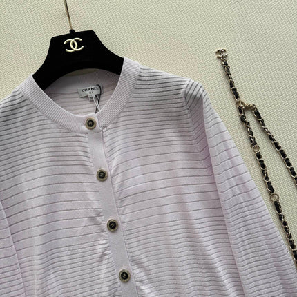 CHANEL 26S MINT KNIT CARDIGAN 1328