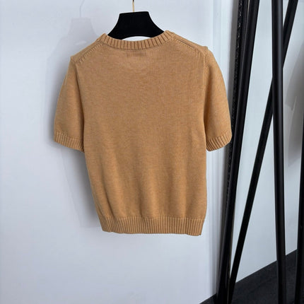 RALPH LAUREN 26S SHORT-SLEEVE CREW-NECK SWEATER 682