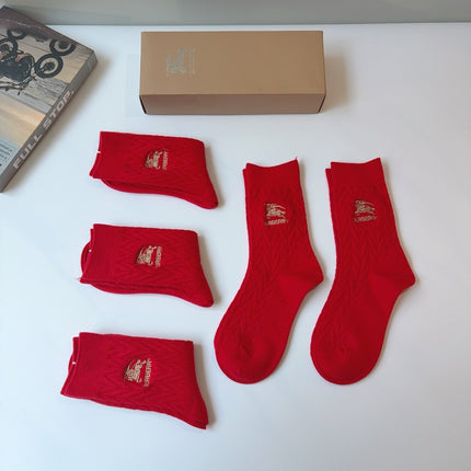 BURBERRY 26S CREW SOCKS 154396 (1 BOX)