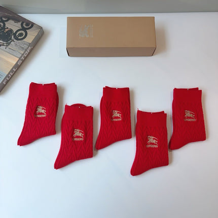 BURBERRY 26S CREW SOCKS 154396 (1 BOX)